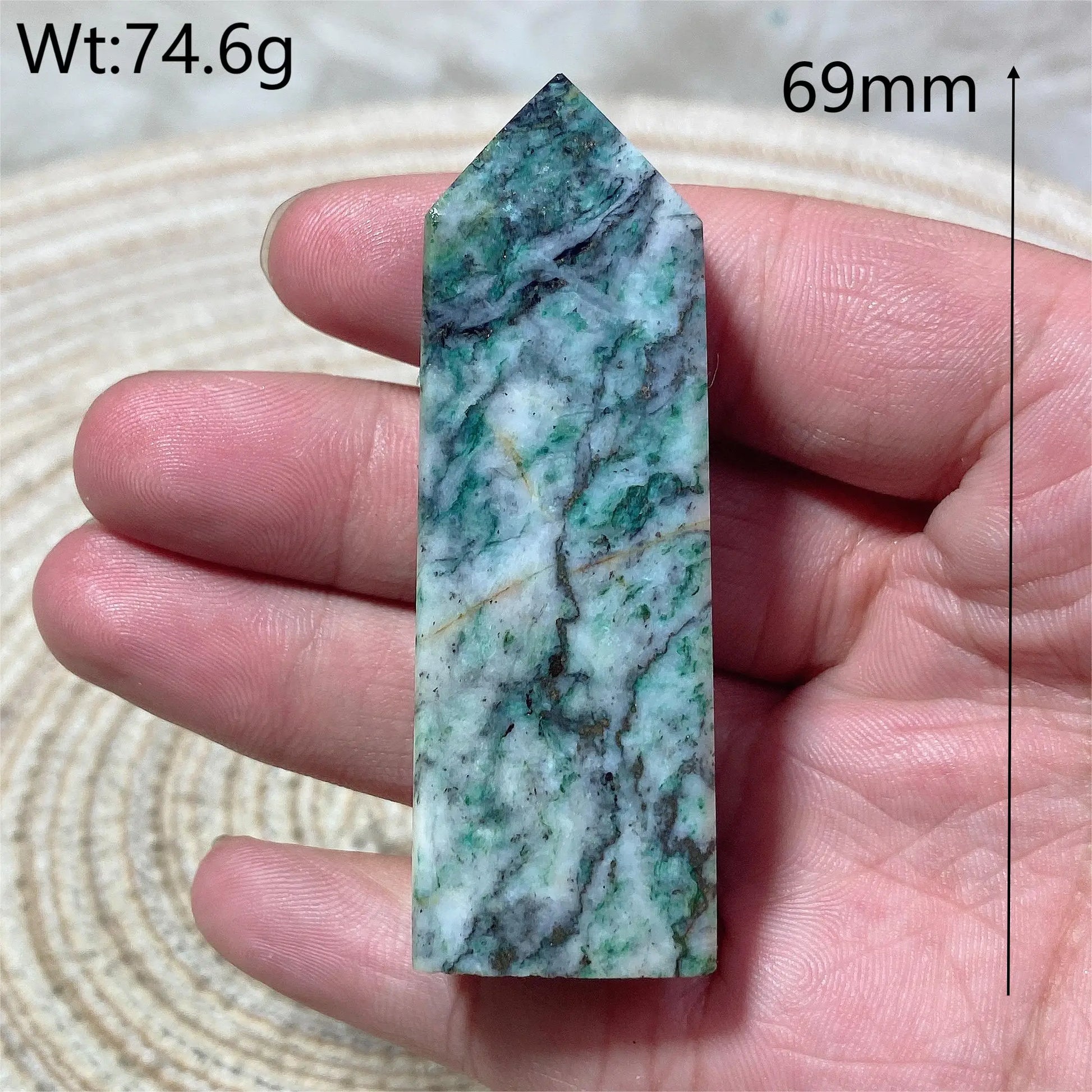 Blue Dioptase Pyrite Tower-ToShay.org