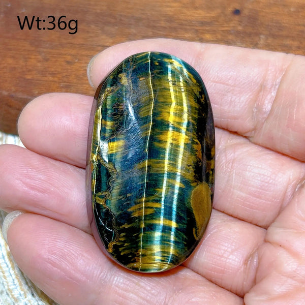 Blue Yellow Tiger Eye Stone-ToShay.org