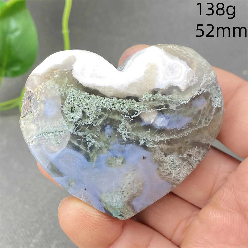 Green Aquatic Agate Heart-ToShay.org