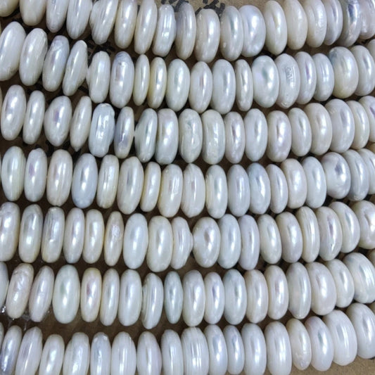 White Pearl Abacus Beads-ToShay.org