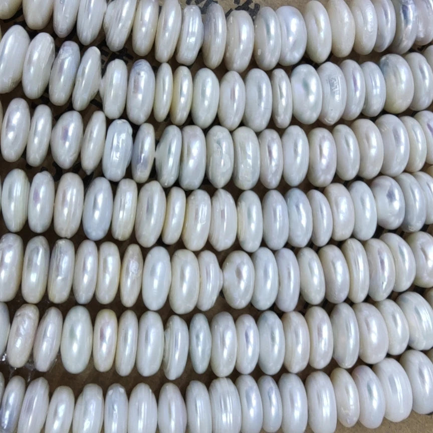 White Pearl Abacus Beads-ToShay.org
