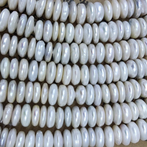 White Pearl Abacus Beads-ToShay.org