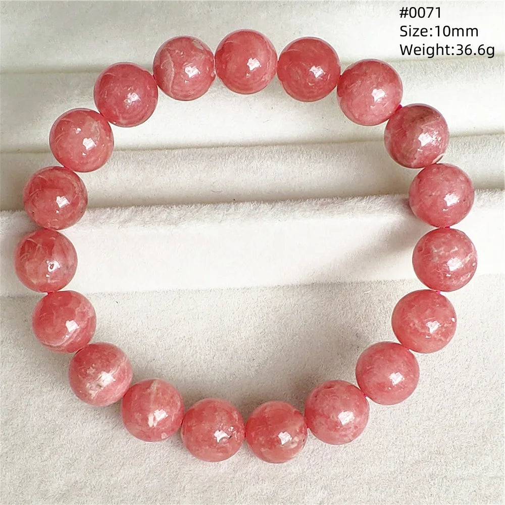 Red Rhodochrosite Bracelet-ToShay.org