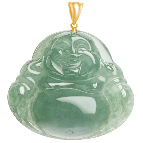 Green Jadeite Buddha Pendant-ToShay.org