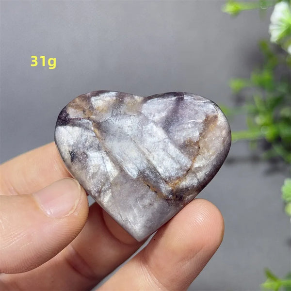 Purple Lithium Mica Heart-ToShay.org