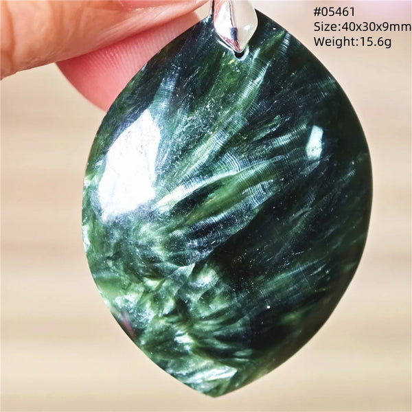 Green Seraphinite Pendant-ToShay.org
