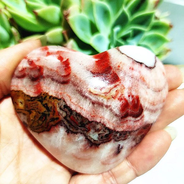 Red Striped Agate Heart-ToShay.org