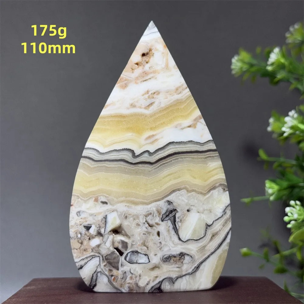 Grey Striped Agate Torch-ToShay.org