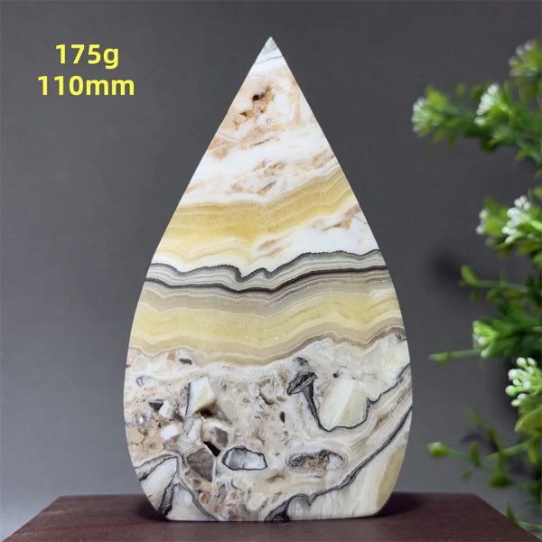 Grey Striped Agate Torch-ToShay.org