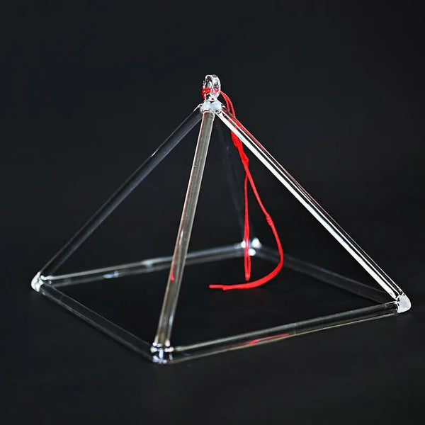 Clear Crystal Singing Pyramid-ToShay.org
