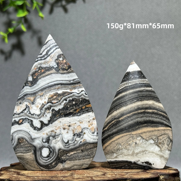 Grey Stripe Agate Torch-ToShay.org