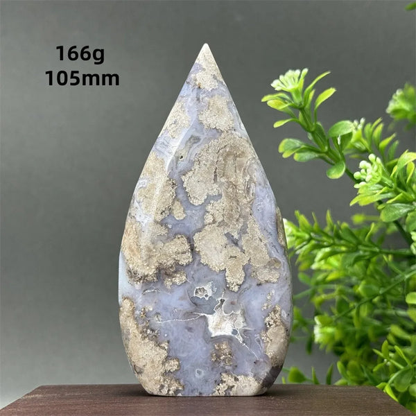 Blue Cherry Blossom Agate Torch-ToShay.org