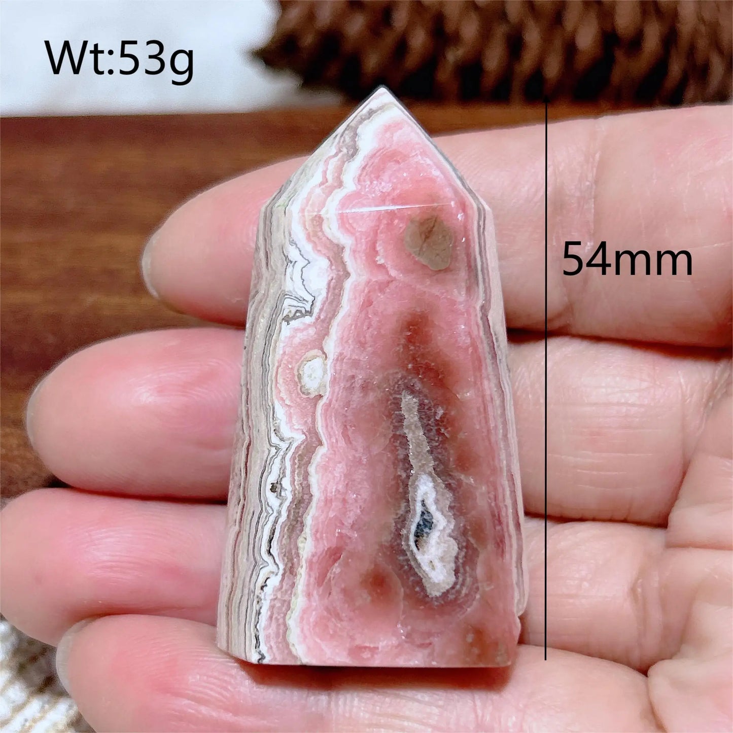 Pink Rhodochrosite Point-ToShay.org