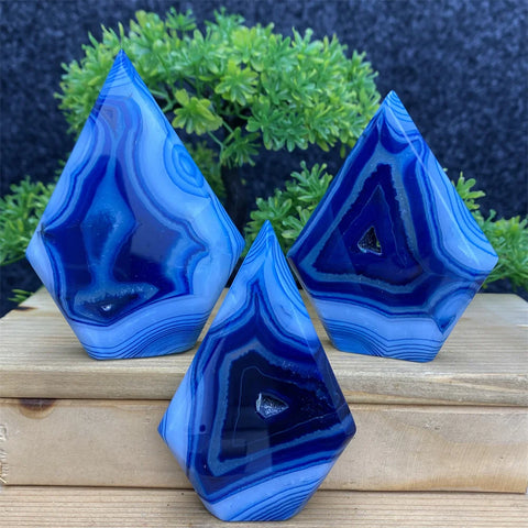 Blue Agate Torch-ToShay.org
