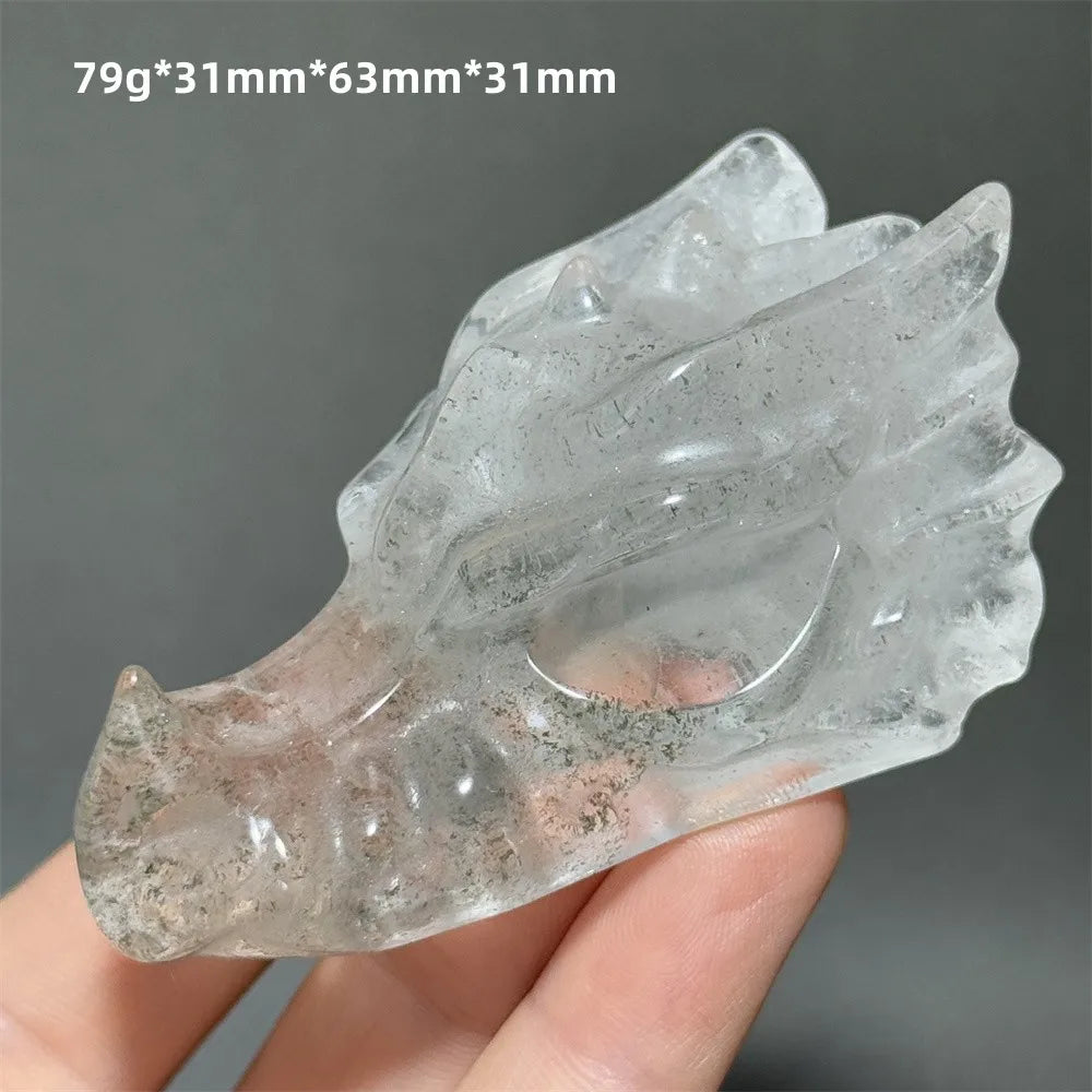 Clear Crystal Dragon Head-ToShay.org
