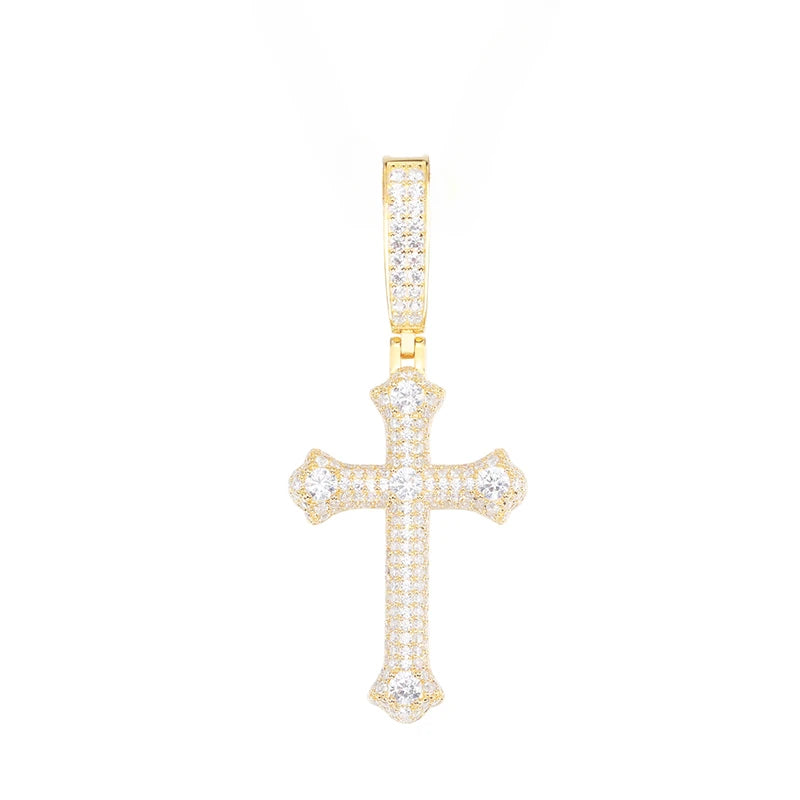 Gold Diamond Cross Pendants-ToShay.org
