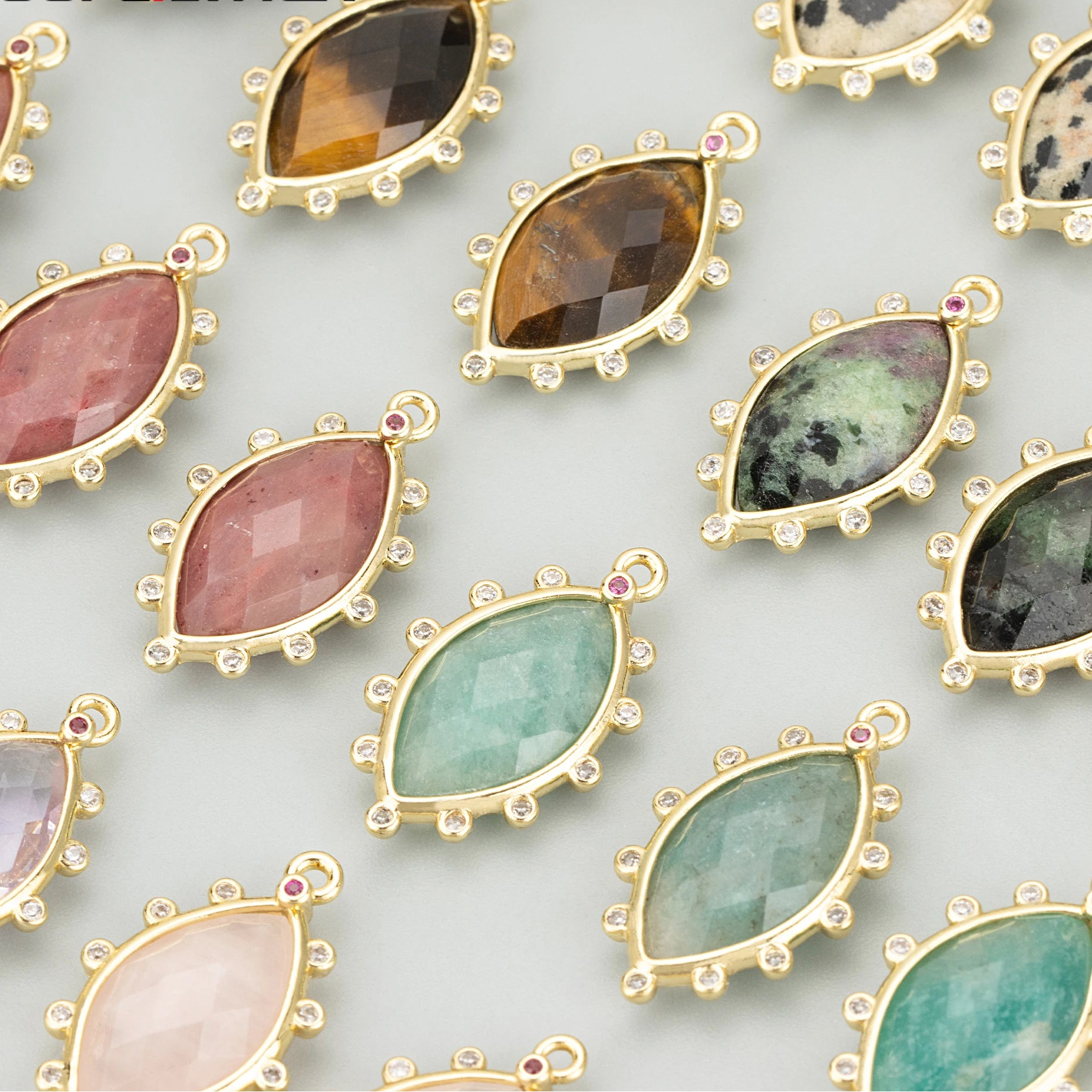 Mixed Crystal Eye Charms-ToShay.org