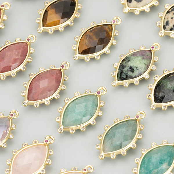 Mixed Crystal Eye Charms-ToShay.org
