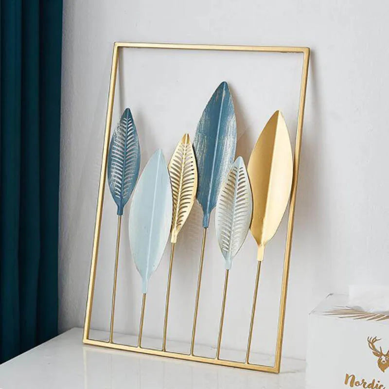 Gold Leaf Iron Wall Art-ToShay.org