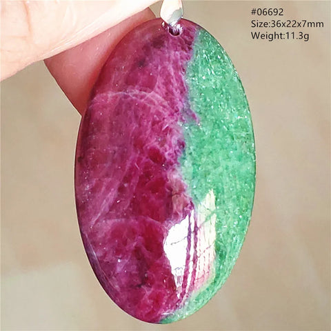Red Ruby Zoisite Pendant-ToShay.org