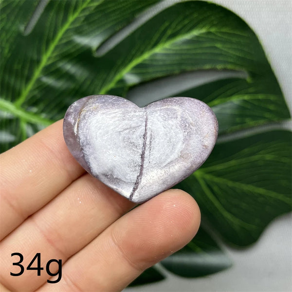 Purple Mica Crystal Heart-ToShay.org