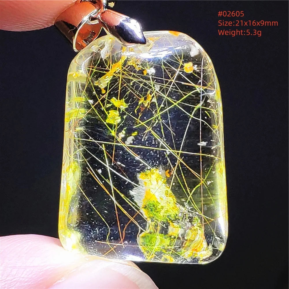 Yellow Rutilated Quartz Pendant-ToShay.org