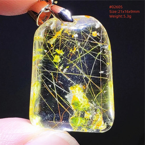 Yellow Rutilated Quartz Pendant-ToShay.org