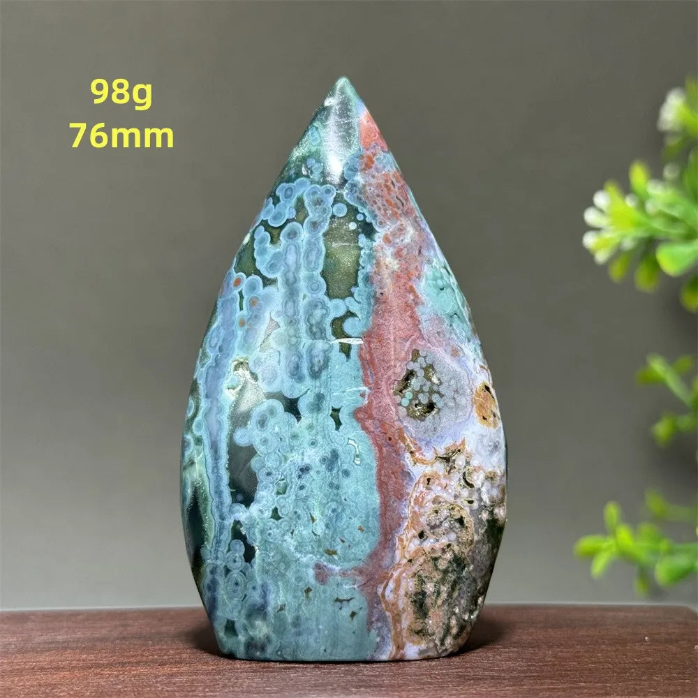 Green Marine Jasper Flame-ToShay.org