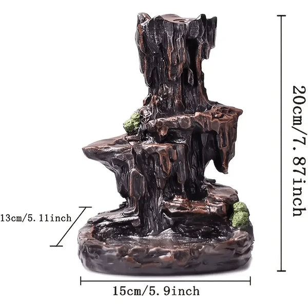 Mountain Waterfall Incense Burner-ToShay.org