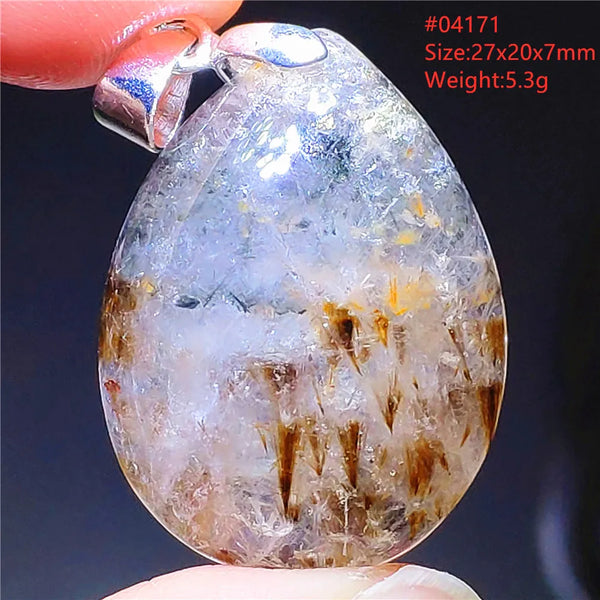 Gold Rutilated Pendant-ToShay.org