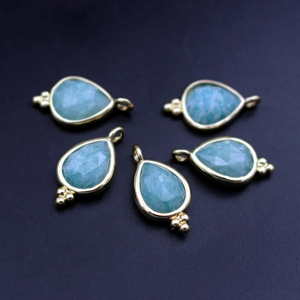 Mixed Crystal Teardrop Charms-ToShay.org