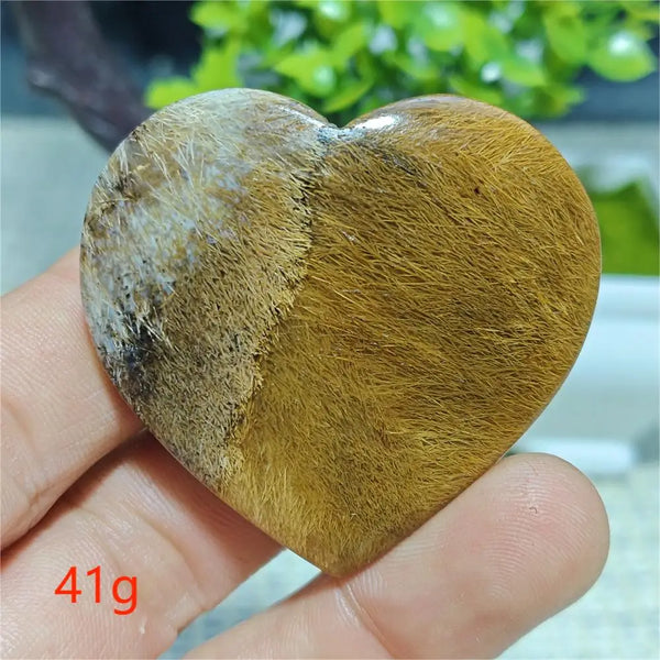 Black Hair Agate Heart-ToShay.org