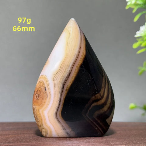 Black Striped Agate Torch-ToShay.org