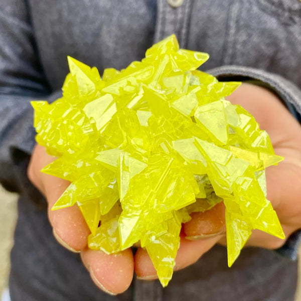 Yellow Sulfur Quartz Crystal-ToShay.org