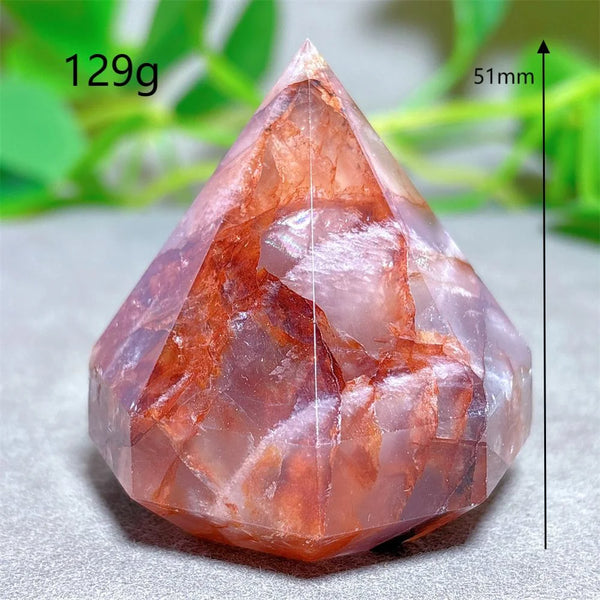 Red Fire Quartz Diamond Tower-ToShay.org