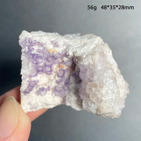 Purple Amethyst Fluorite Crystal-ToShay.org