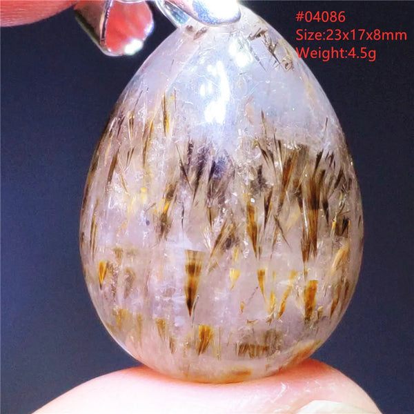 Purple Rutilated Auralite Pendant-ToShay.org