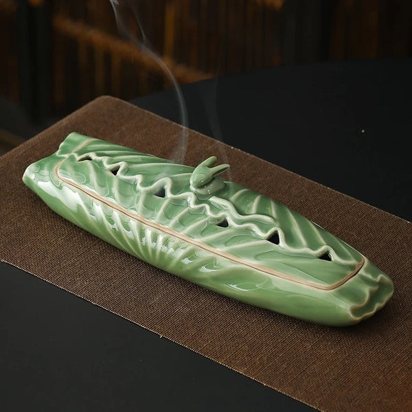 Lotus Leaf Incense Burner-ToShay.org