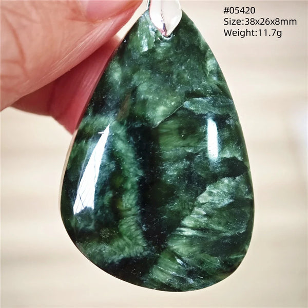 Green Seraphinite Pendant-ToShay.org