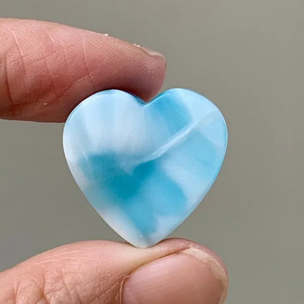Blue Larimar Heart-ToShay.org