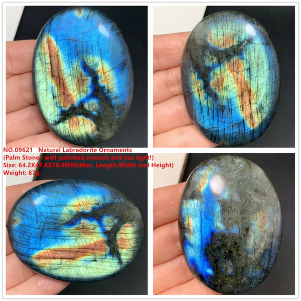 Orange Red Light Labradorite-ToShay.org