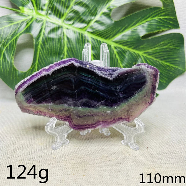 Purple Fluorite Rainbow Slice-ToShay.org