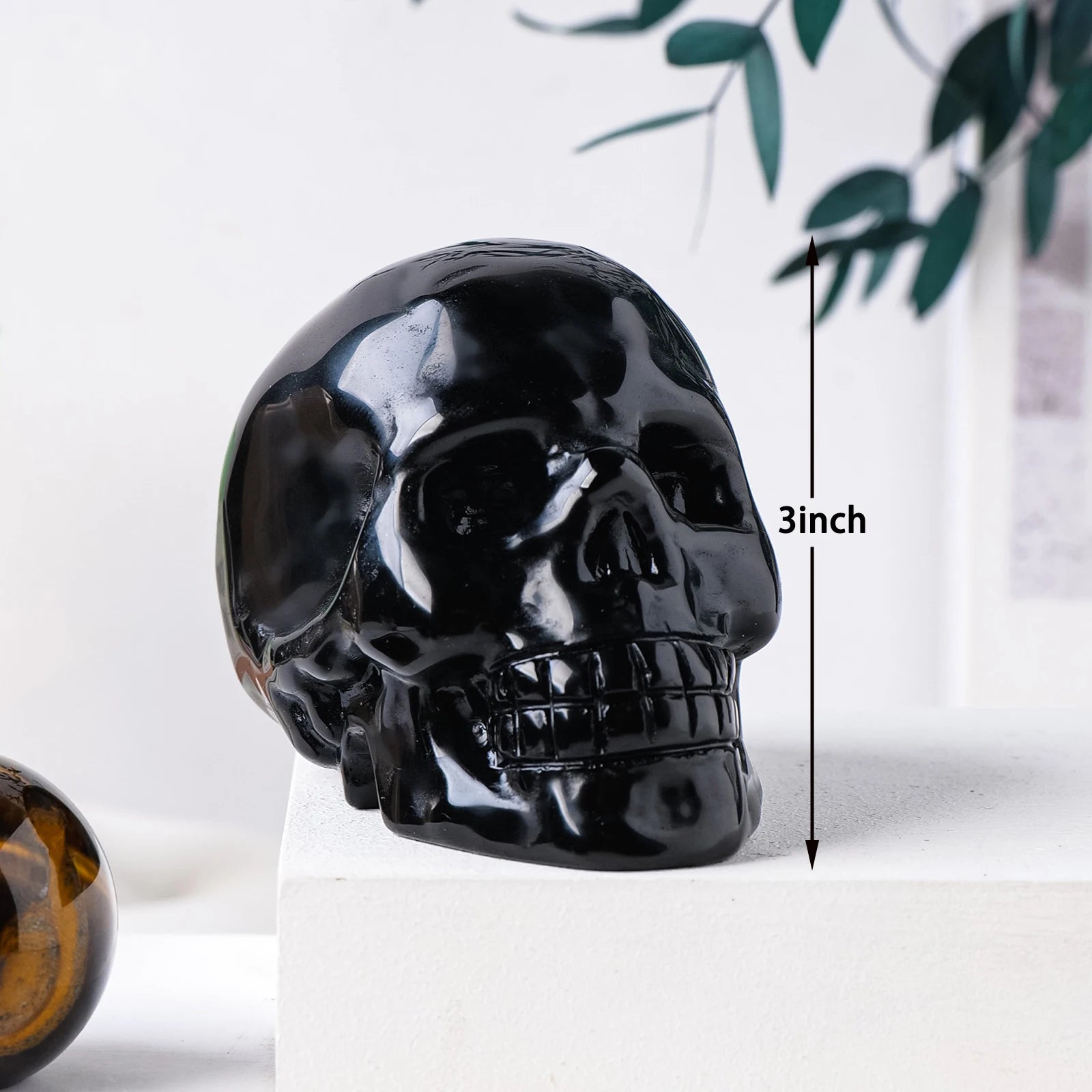 Black Obsidian Skull-ToShay.org