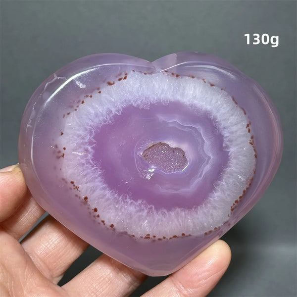 Purple Agate Geode Heart-ToShay.org