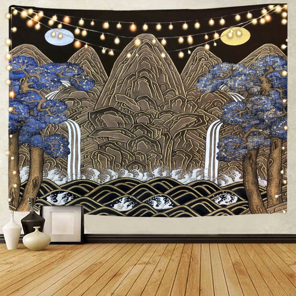 Lotus Flower Art Tapestry-ToShay.org