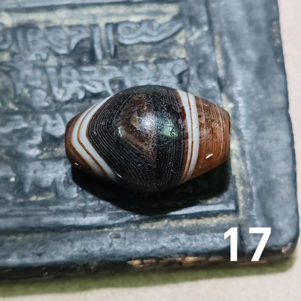 Tibetan Agate Dzi Bead-ToShay.org