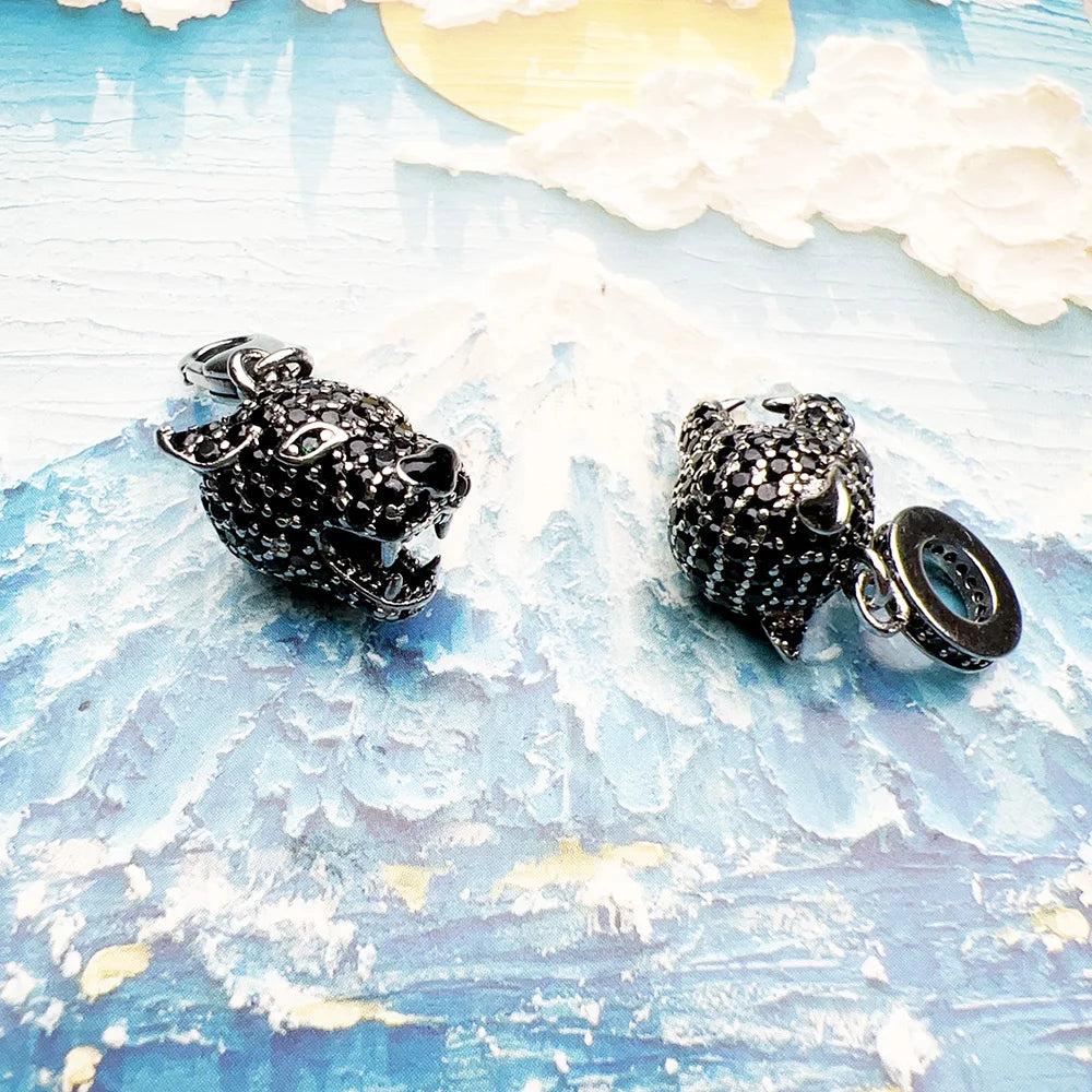 Black Silver Cat Pendant-ToShay.org