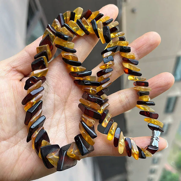 Yellow Amber Necklace-ToShay.org
