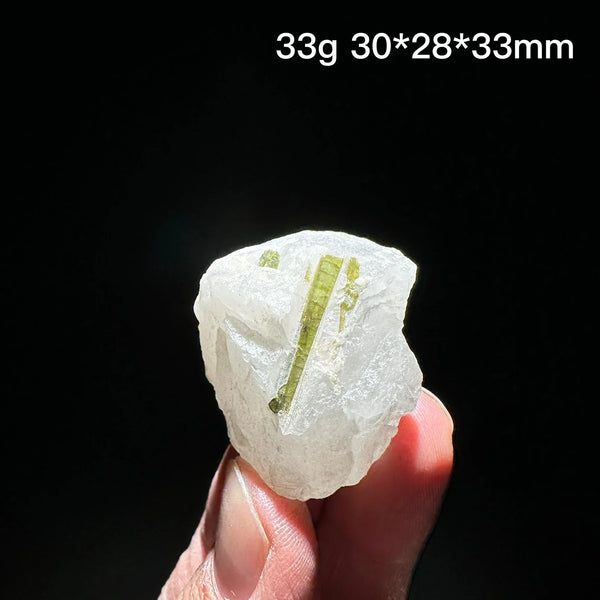 Green Tourmaline Crystal-ToShay.org