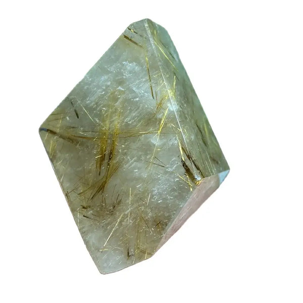 Gold Rutilated Hair Crystal-ToShay.org